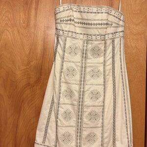 Elegant Cream Embroidered Dress